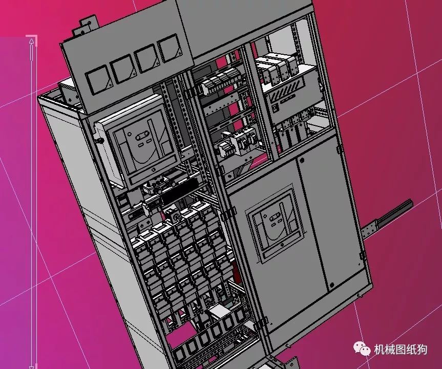 4KV 開(kāi)關(guān)柜 IGS電氣柜模型三維繪圖格式